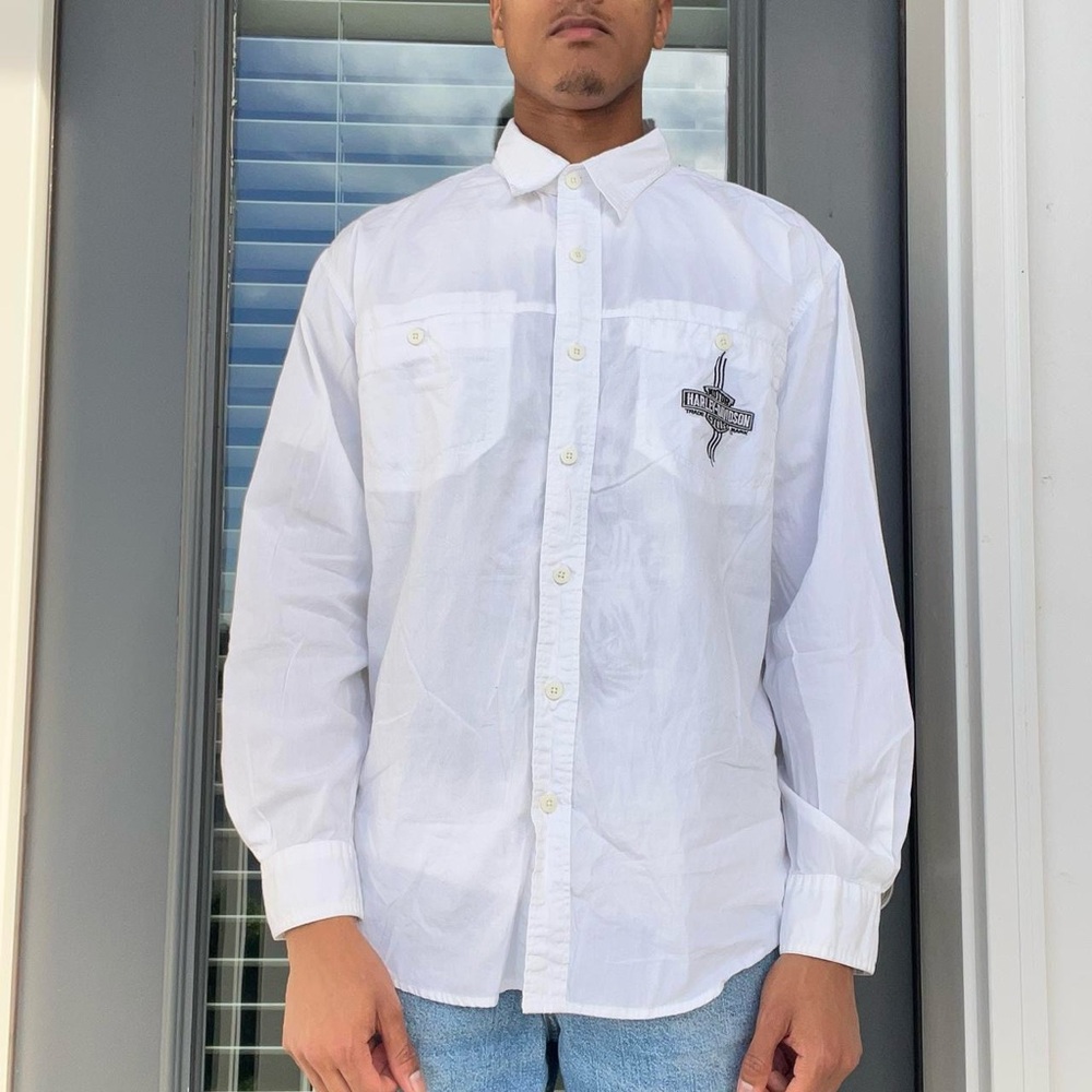 Vintage 90s/ Y2K 2000s Harley Davidson Button Up Shirt
